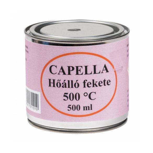 Capella Hőálló festék - fekete - 0,5 l