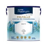   Poli-Farbe Platinum Foltálló beltéri falfesték - Konyha és fürdőszoba F10 - 2,5 l