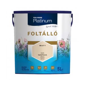 Poli-Farbe Platinum Foltálló beltéri falfesték - Naspolya N25 - 5 l