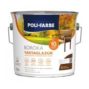   Poli-farbe Boróka vastaglazúr LB07 - sötét tölgy - 2,5 l