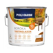   Poli-farbe Boróka vastaglazúr LB04 - világos tölgy - 2,5 l