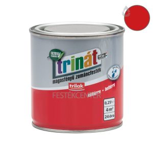 Trilak Trinát magasfényű zománcfesték 820 - piros - 0,25 l