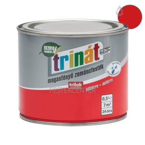 Trilak Trinát magasfényű zománcfesték 820 - piros - 0,5 l