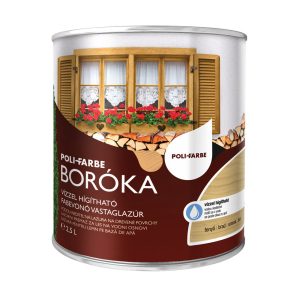 Poli-Farbe Boróka lazúr - fenyő - 2,5 l