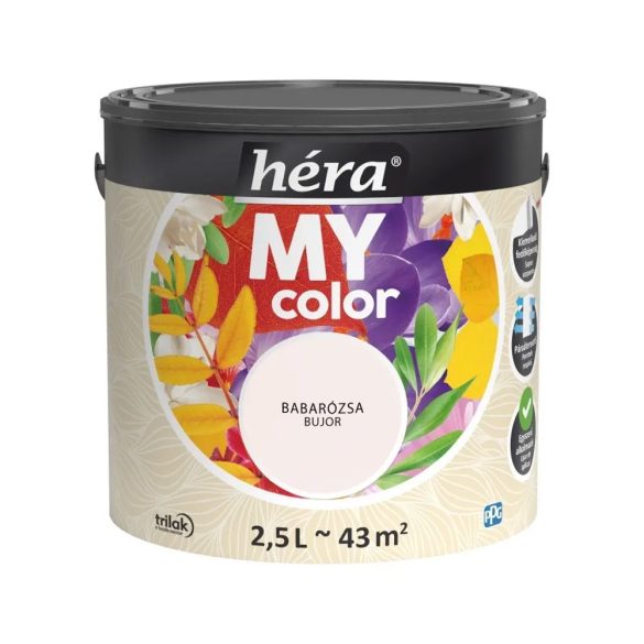 Trilak Héra MY color belső falfesték - babarózsa - 2,5 l