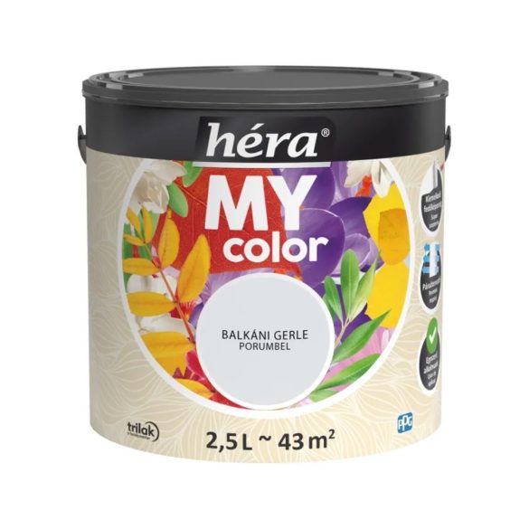 Trilak Héra MY color belső falfesték - balkáni gerle - 2,5 l