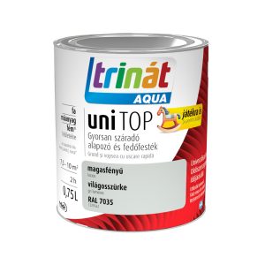 Trilak Trinát Aqua Unitop magasfényű - RAL 7035 - világosszürke - 0,75 l