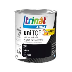 Trilak Trinát Aqua Unitop matt - RAL 9005 - fekete - 0,75 l