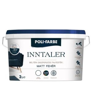 Poli-Farbe Inntaler beltéri falfesték - fehér - 2 l