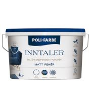 Poli-Farbe Inntaler beltéri falfesték - fehér - 4 l