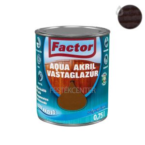 Factor aqua selyemfényű akril vastaglazúr - paliszander - 0,75 l