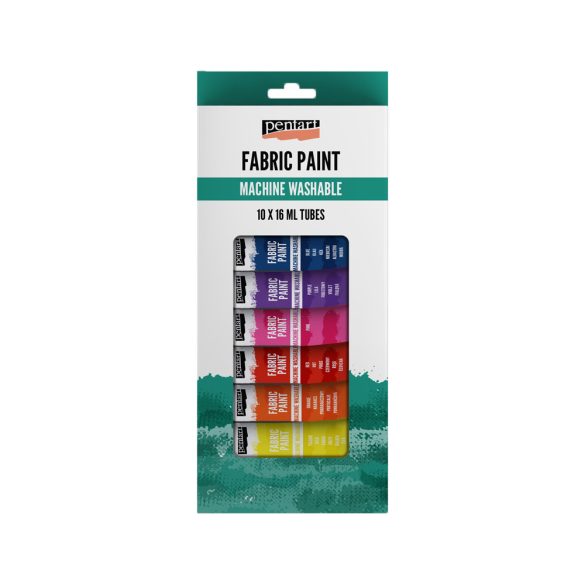 PentArt Textilfesték szett - 10 x 16 ml