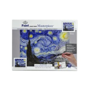 Royal & Langnickel Akril kifestő készlet vászonra felnőtteknek -Van Gogh: Csillagos éjszaka - 23 x 31 cm