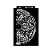 Stencil 31 x 54 cm - Leveles mandala - maxi