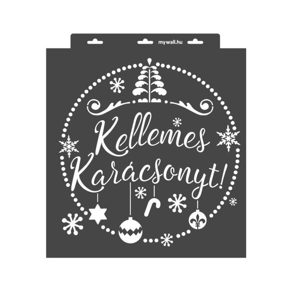 Stencil 28 x 29 cm - Kellemes karácsonyt!