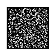 Vastag stencil 18 x 18 cm - Garden leaves pattern